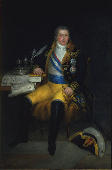 Manuel Godoy ca 1801-1803 by Antonio Carnicero (1748-1814) Real Academia de Bellas Artes de San Fernando, Madrid